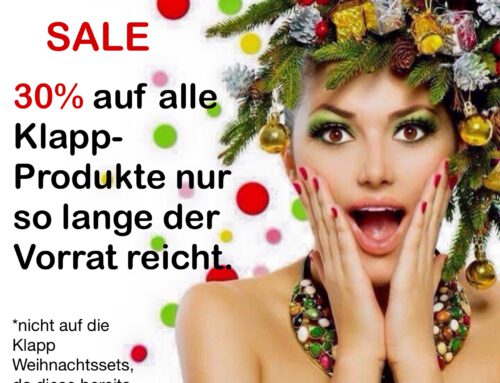 SALE 30% auf Klapp-Produkte